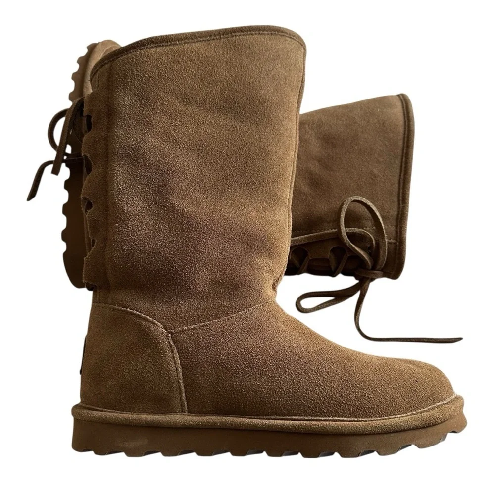 Bear Paw Phylly Brown Suede Boots
